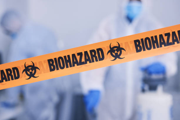 Professional Biohazard Cleanup technician working in Hempstead, TX